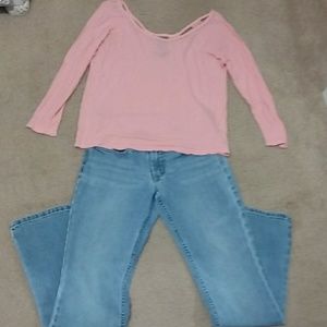 AE Jean and shirt set